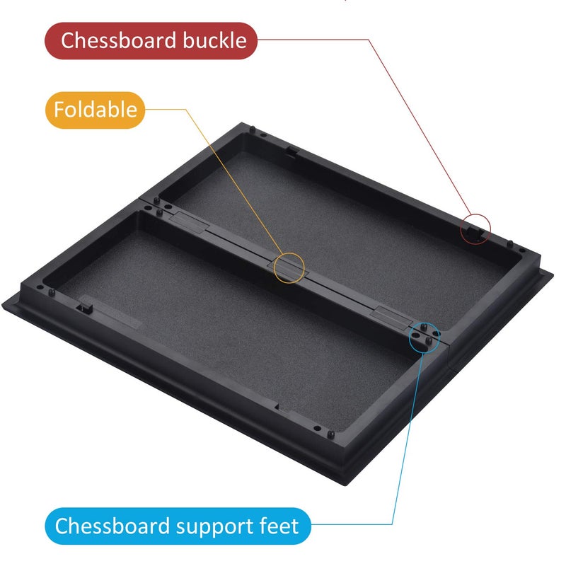 QuadPro Magnetic Backgammon Board Game Set with Folding Board Travel Games for Kids and Adults - Image 5